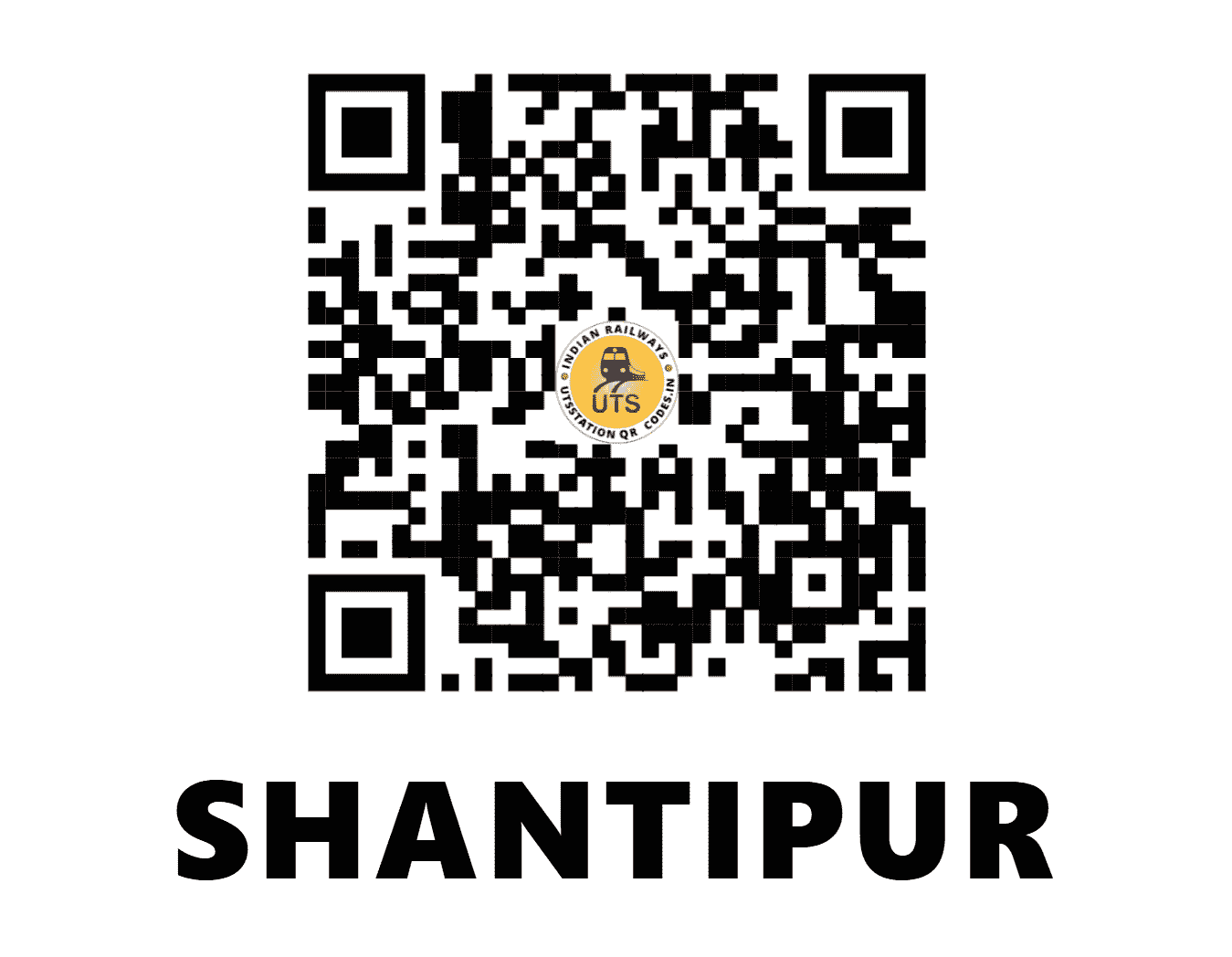 UTS QR Code for SHANTIPUR - STB - ER (WEST BENGAL)